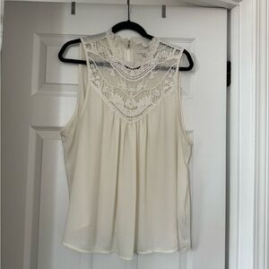 Forever 21 Plus Size White Lace Blouse
